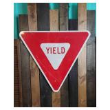 Large Retired 28+" Yield Sign