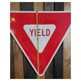 Large Retired 28+" Yield Sign