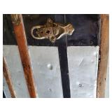 Beautiful Hump Back Ornate Steamer Trunk With Tray