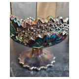 Beautiful Fenton Carnival Glass Footed Bowl