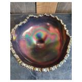 Beautiful Fenton Carnival Glass Footed Bowl