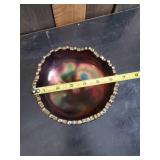 Beautiful Fenton Carnival Glass Footed Bowl