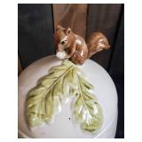 OMC Mid Modern Squirrel on Acorn Cookie Jar