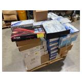 Pallet of lab supplies