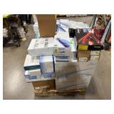 Pallet of lab supplies