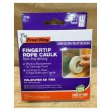 Lot of 4 - Frost King Indoor/Outdoor Fingertip Rope Caulk