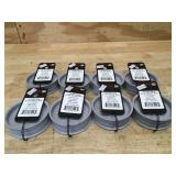 Lot of 8 - Flat Idler-Steel 2-1/2" OD-3/8" Bore