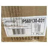 Progress Lighting Clear Ribbed Glass Outdoor Medium Wall Lantern Light (Retails for $108)