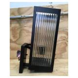 Progress Lighting Clear Ribbed Glass Outdoor Medium Wall Lantern Light (Retails for $108)