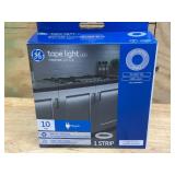 GE Lot of 2 Packs of- LED Tape Light Indoor Plug-In Strip Light, Cool White (10 ft. per pack)
