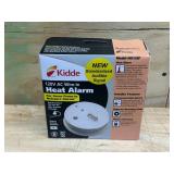 Kidde Heat Detector, Hardwired with Battery Backup & 2 LEDs, Interconnect Capability, Ideal for Garages