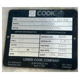 LOREN COOK COMPANY Belt Drive Exhaust Fan Model 210VH8B