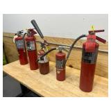 Lot of 5- Fire Extinguishers