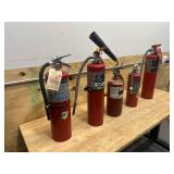Lot of 5- Fire Extinguishers