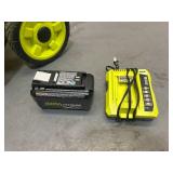 RYOBI 18" Battery Powered Snow Blower Model RY40809VNM - 6Ah Battery and Charger Included