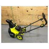 RYOBI 18" Battery Powered Snow Blower Model RY40809VNM - 6Ah Battery and Charger Included