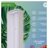 GE LED Grow Light for Indoor Plants, Integrated LED Light Fixture for Flowers and Fruit, Advanced Red Light Spectrum, 25,000 Hours Lifespan, 67 PPF, 24 Inches