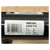 MAXIM Lot of 2-  WC Welded Cylinders: 3 Bore x 8 Stroke, 3000 PSI, 1.5" Rod Diameter with SAE #8 Port Size, Retracted: 18.25 and Extended Length: 26.25, 1" Pin Dia.