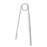 LINCOLN ELECTRIC Lot of 2- Welding Magnets, Silver, Knurled Aluminum Handle, Neodymium Magnet, 2 lb Lift Capacity