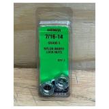 Lot of 30 Packs of- 7/16-14 Grade 5 Nylon Insert Lock Nuts (2 per pack)