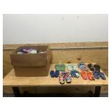Large Lot of Various Flip Flops