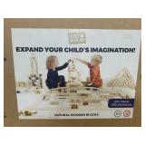 JUST BLOCKS 336 Piece Natural Wooden Blocks Set