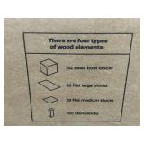 JUST BLOCKS 336 Piece Natural Wooden Blocks Set