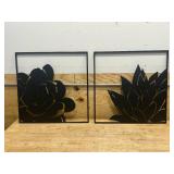 Lot of 2- 24" x 24" Wall Decor