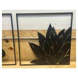 Lot of 2- 24" x 24" Wall Decor