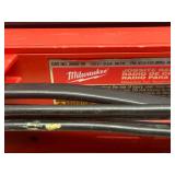 MILWAUKEE Lot of 2- M18 18-Volt Lithium-Ion Cordless Jobsite Radios- Tool Only (for parts or repair)