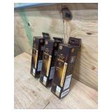 GE Lot of 3-  Vintage Style LED Tube Light Bulbs, 5 Watts (60 Watt Equivalent) Warm Candle Light, Amber Glass, Medium Base, Dimmable