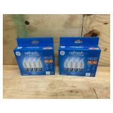 GE LIGHTING Lot of 2 Packs of-  45661 Light Bulbs (4 bulbs per pack)