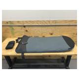 HoMedics Body Flex Back Stretching Mat with Heat, 6 Stretching Programs and 3 Intensity Levels with Removable Memory Foam Pillow for Full Body Coverage, Portable for Yoga, Athletes, Home Gym