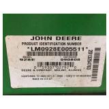 John Deere Two Stage Snowblower Model # 928E
