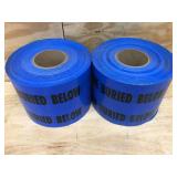 Lot of 2 - Rolls of Blue 6" x 1000