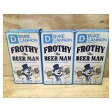 Lot of 3 Bars of "Frothy The Beer Man" Bars of Soap