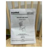 STYLEWELL Lot of 3- Windsor Unfinished Natural Pine Wood Dining Chairs