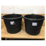 Lot of 2 - HDX Utility Tub with Rope Handles