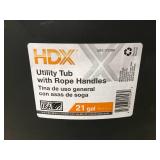 Lot of 2 - HDX Utility Tub with Rope Handles