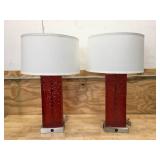 Lot of 2 - Red Lamps