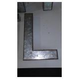 Metal Letters. T,H,J, And L.