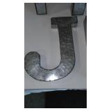 Metal Letters. T,H,J, And L.