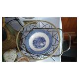 Misc Home Décor With Covered Tote.