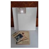 Painting Canvas(3) And Oil Painting Books.