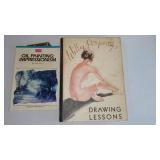 Painting Canvas(3) And Oil Painting Books.