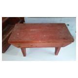 Wood Décor.  Box, Stool, Toolbox.