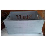 Wood Décor.  Box, Stool, Toolbox.