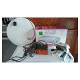 Scanner, GPS  Battery Charger And More. All In Covered Tote.