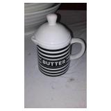 Black And White Serving Dishes.