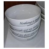 Black And White Serving Dishes.